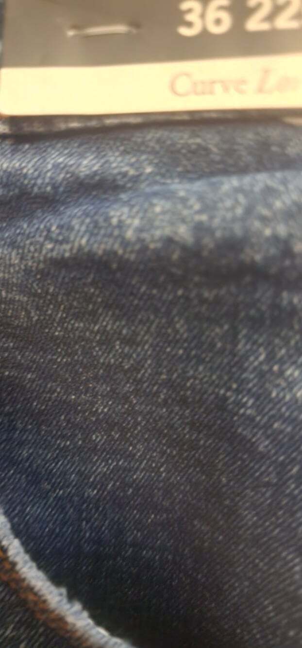 Abercrombie & Fitch Curve Love High Rise The Mom Jeans Womens 36/22 Blue NWT T1 - Picture 6 of 8